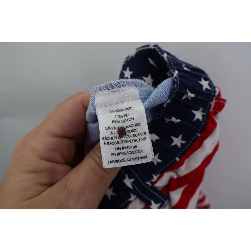 Chubbies Shorts The Mericas Small Red White Blue American Flag Patriotic
